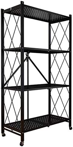 Storage Shelves, 4-Shelf Foldable Metal Shelving Units
